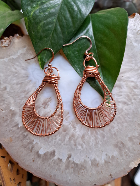 Copper earrings