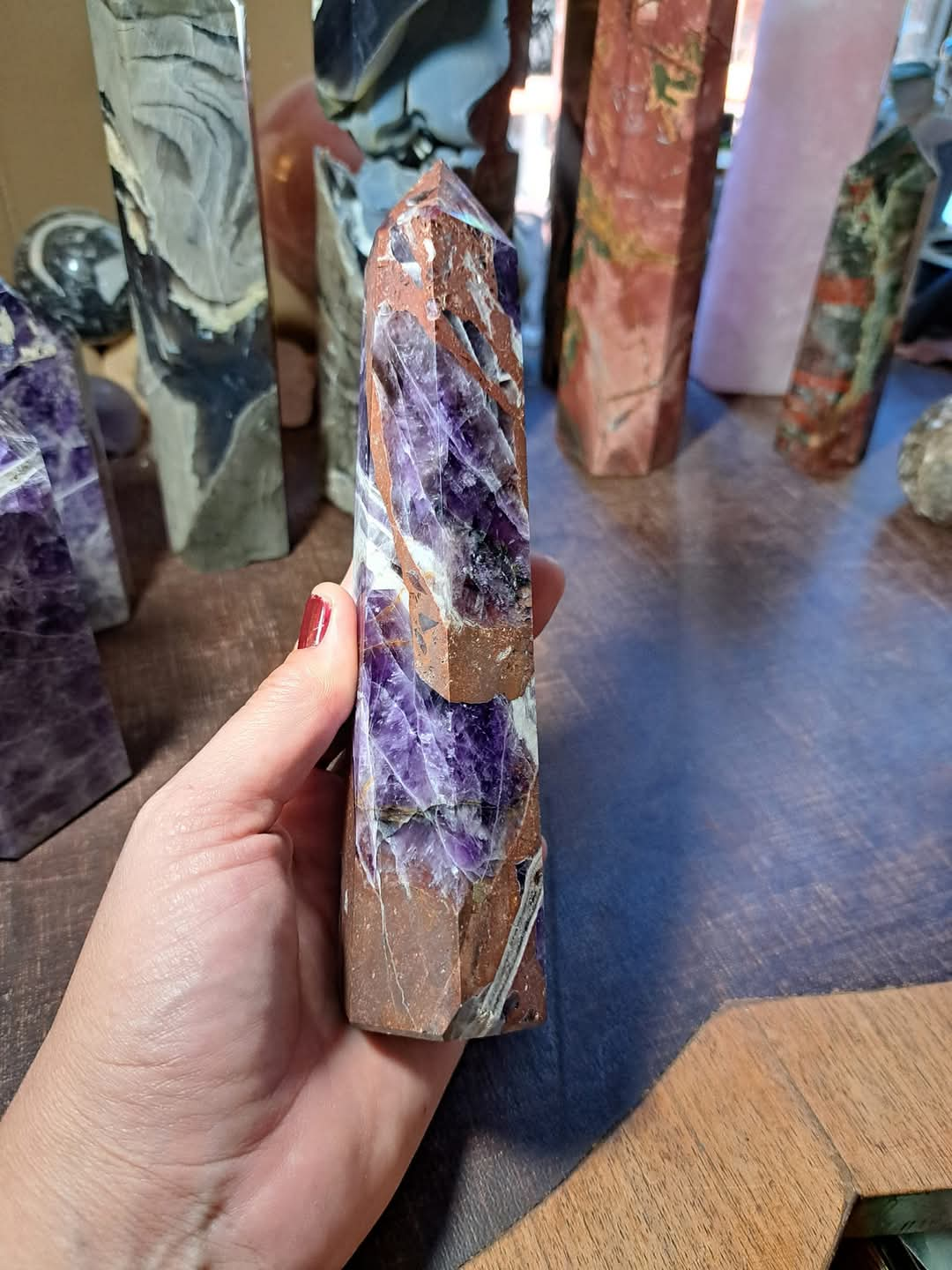 Chevron Amethyst Tower